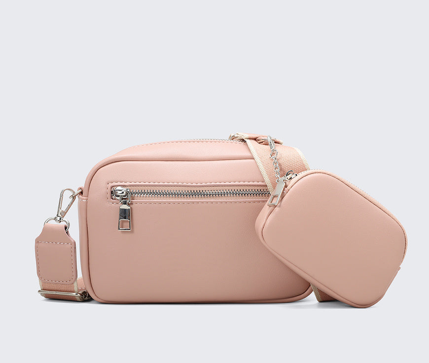 Large Capacity Faux Leather Crossbody Shoulder Bag for Women – Everyday Messenger Purse
