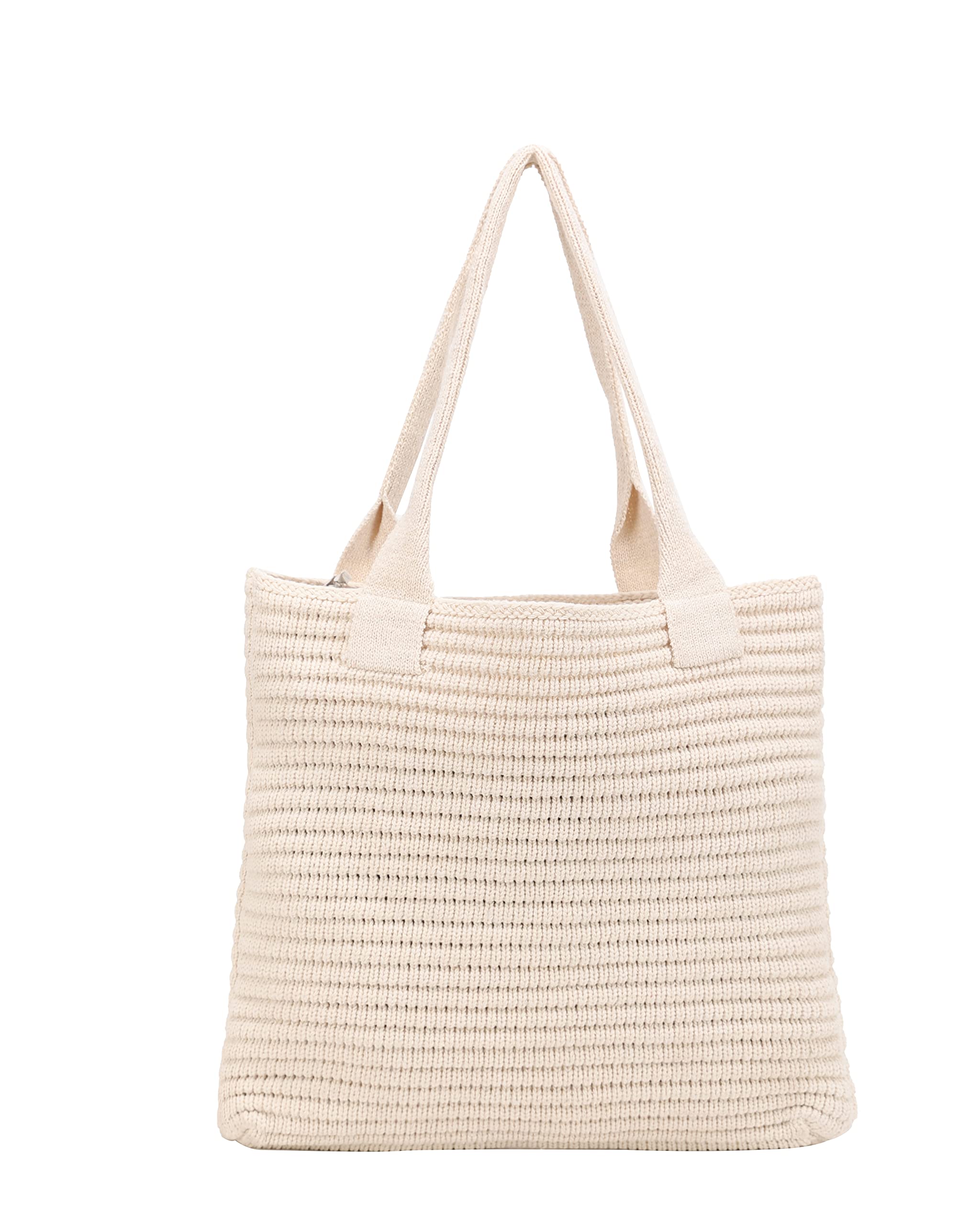 Large Crochet Beach Tote Bag – Handmade Summer Shoulder Bag for Women