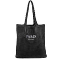 Large Crochet Mesh Tote Bag – Aesthetic Knit Shoulder Bag for Women