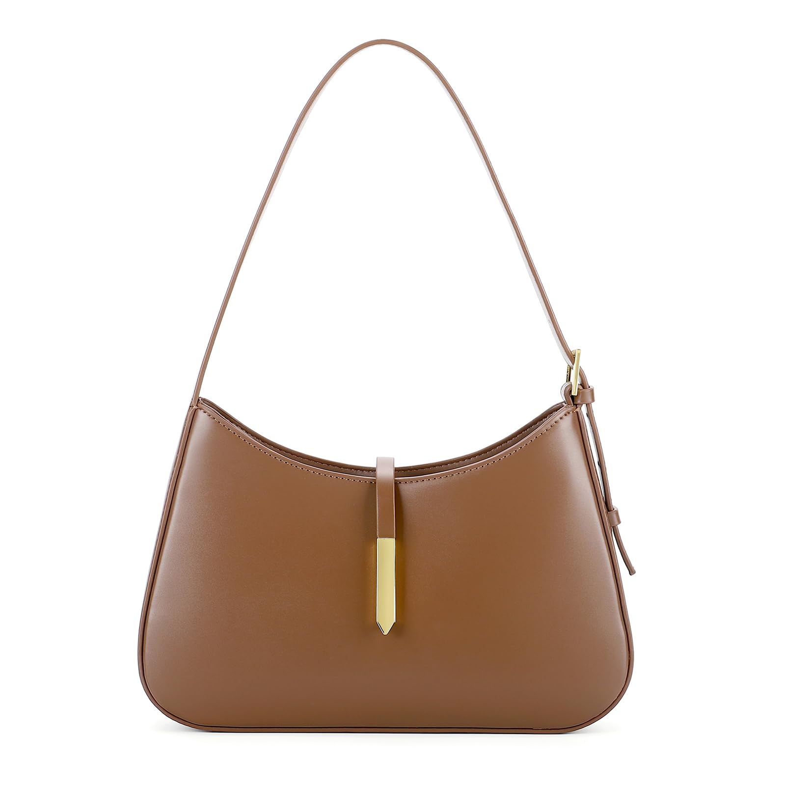 Women’s Crescent Hobo Shoulder Bag – Elegant Small Leather Crossbody Purse