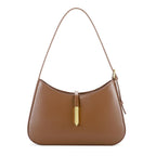Women’s Crescent Hobo Shoulder Bag – Elegant Small Leather Crossbody Purse