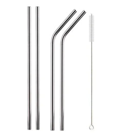 Steel Straw Color Straight Pipe Elbow Straw