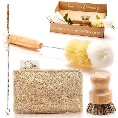 Bamboo Dish Brush Set