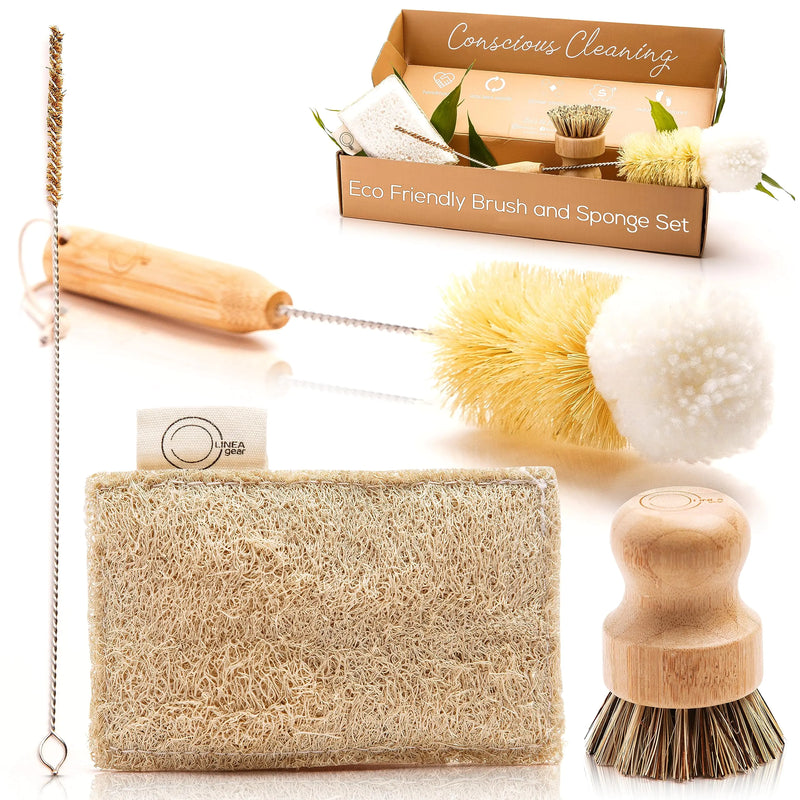 Bamboo Dish Brush Set